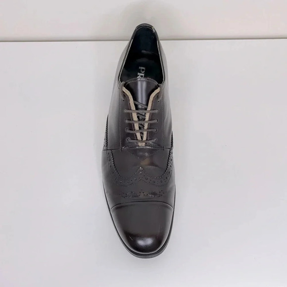 PRADA Mens Leather Oxford Brogue Shoes main image 10